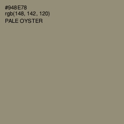 #948E78 - Pale Oyster Color Image